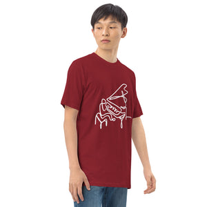 Piano Man White Men’s premium heavyweight tee