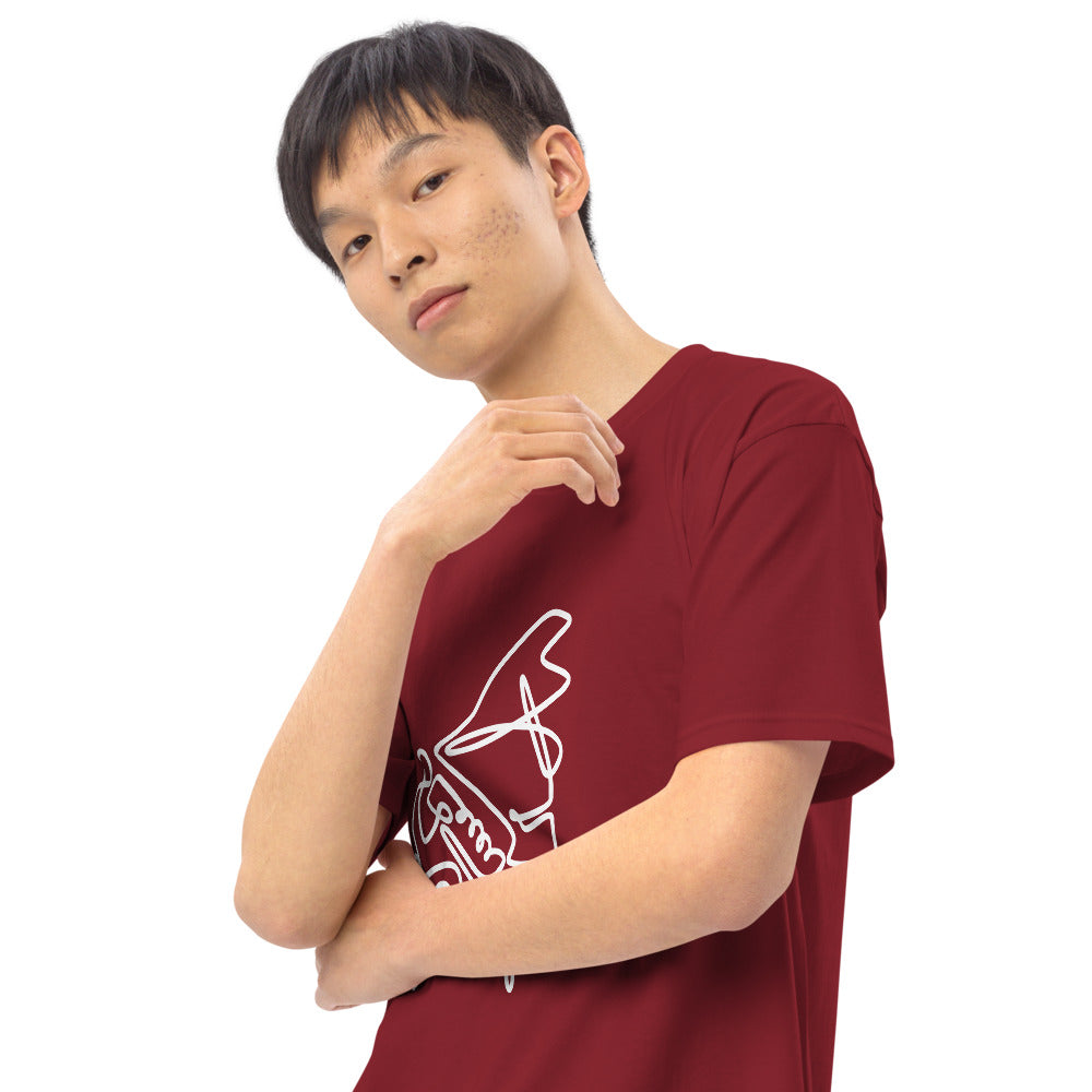 Piano Man White Men’s premium heavyweight tee
