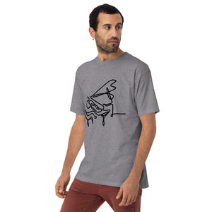 Piano Man Black Men’s premium heavyweight tee
