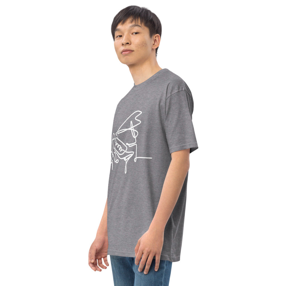 Piano Man White Men’s premium heavyweight tee