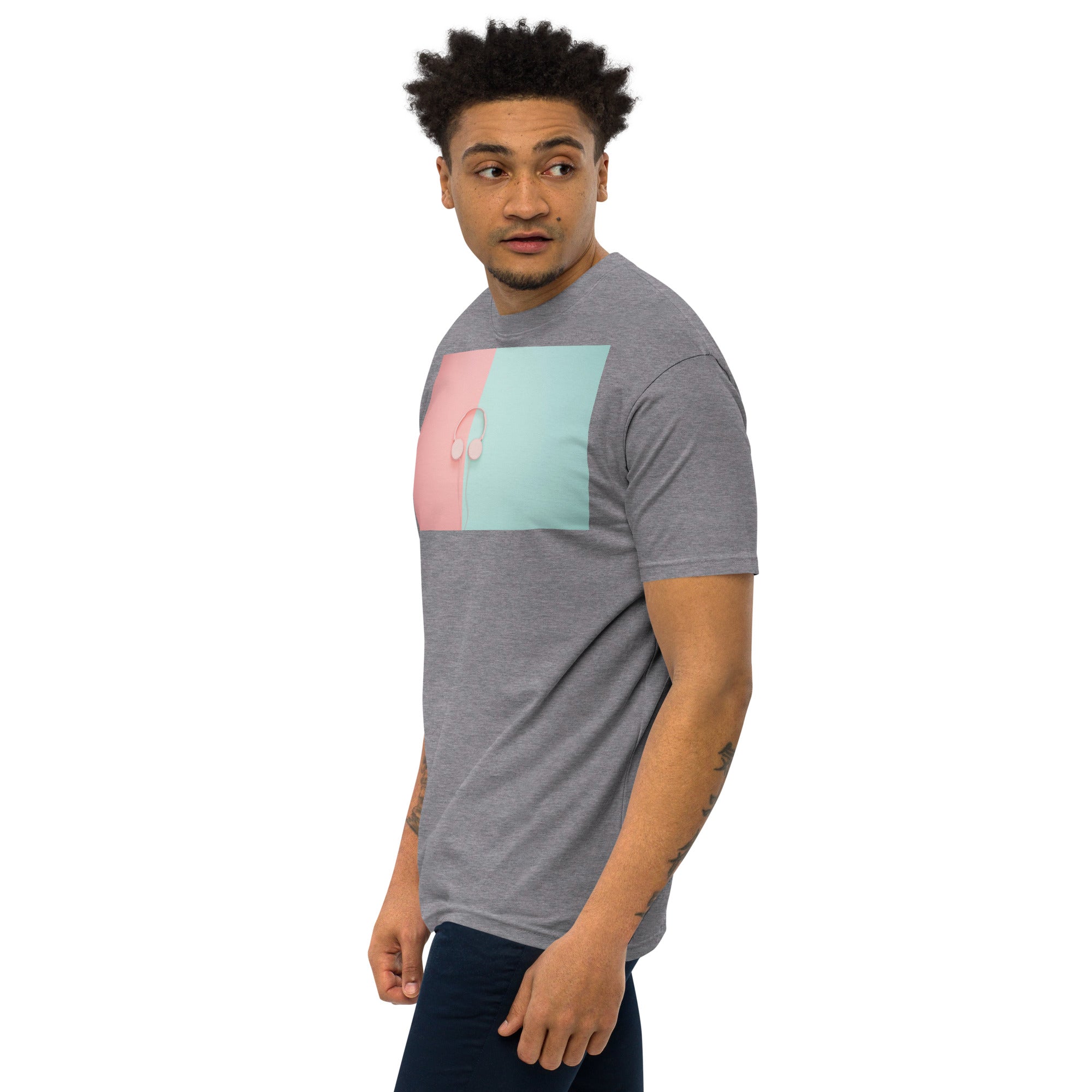 Abstract Ears Men’s premium heavyweight tee
