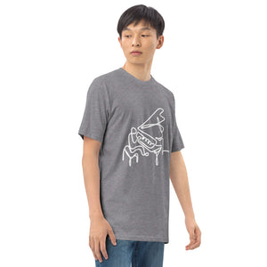 Piano Man White Men’s premium heavyweight tee