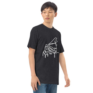 Piano Man White Men’s premium heavyweight tee