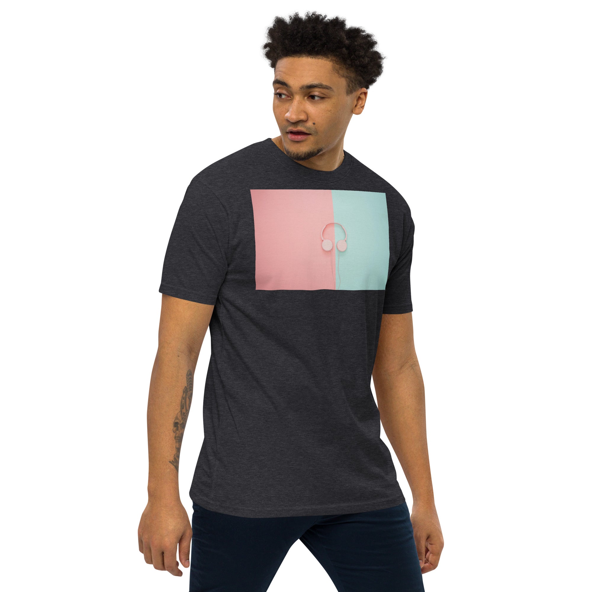 Abstract Ears Men’s premium heavyweight tee