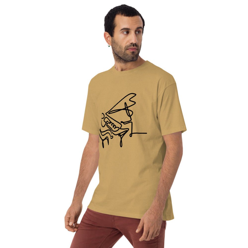 Piano Man Black Men’s premium heavyweight tee