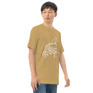 Piano Man White Men’s premium heavyweight tee