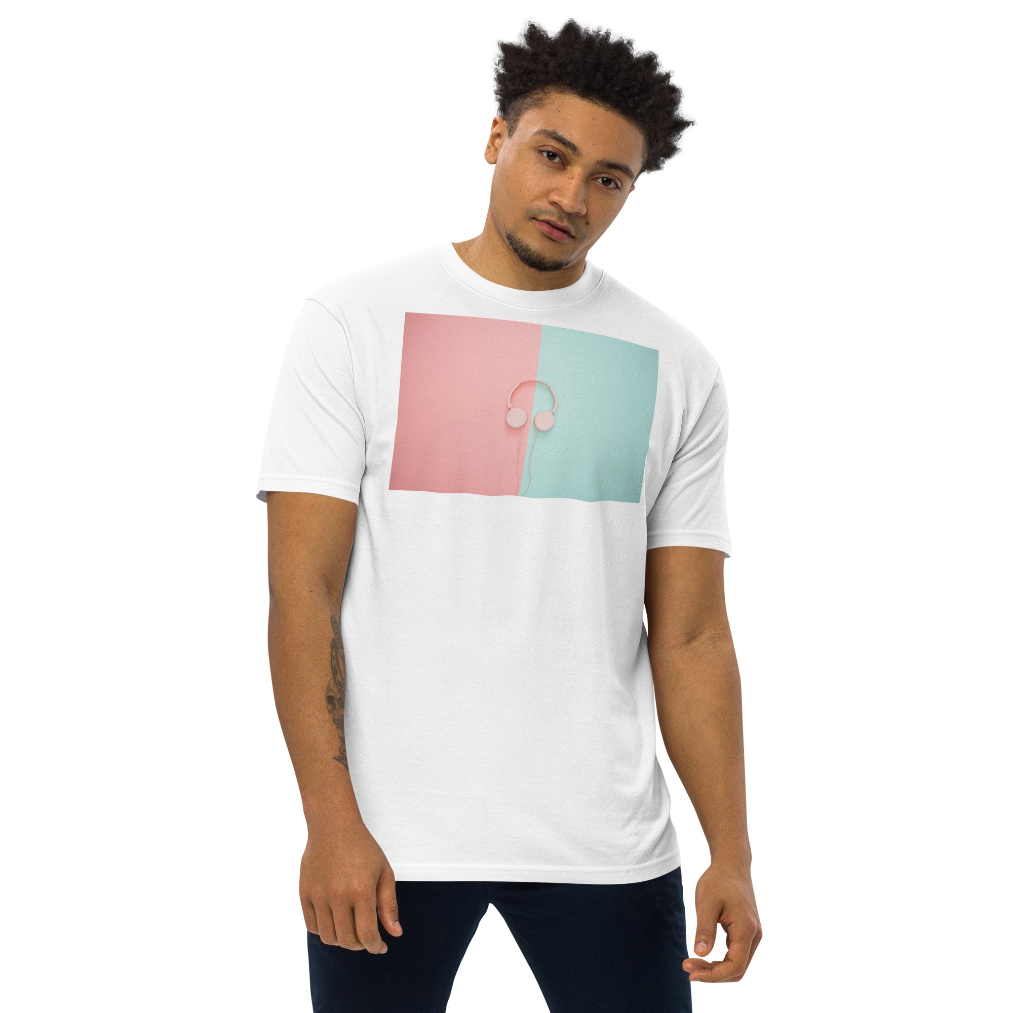 Abstract Ears Men’s premium heavyweight tee