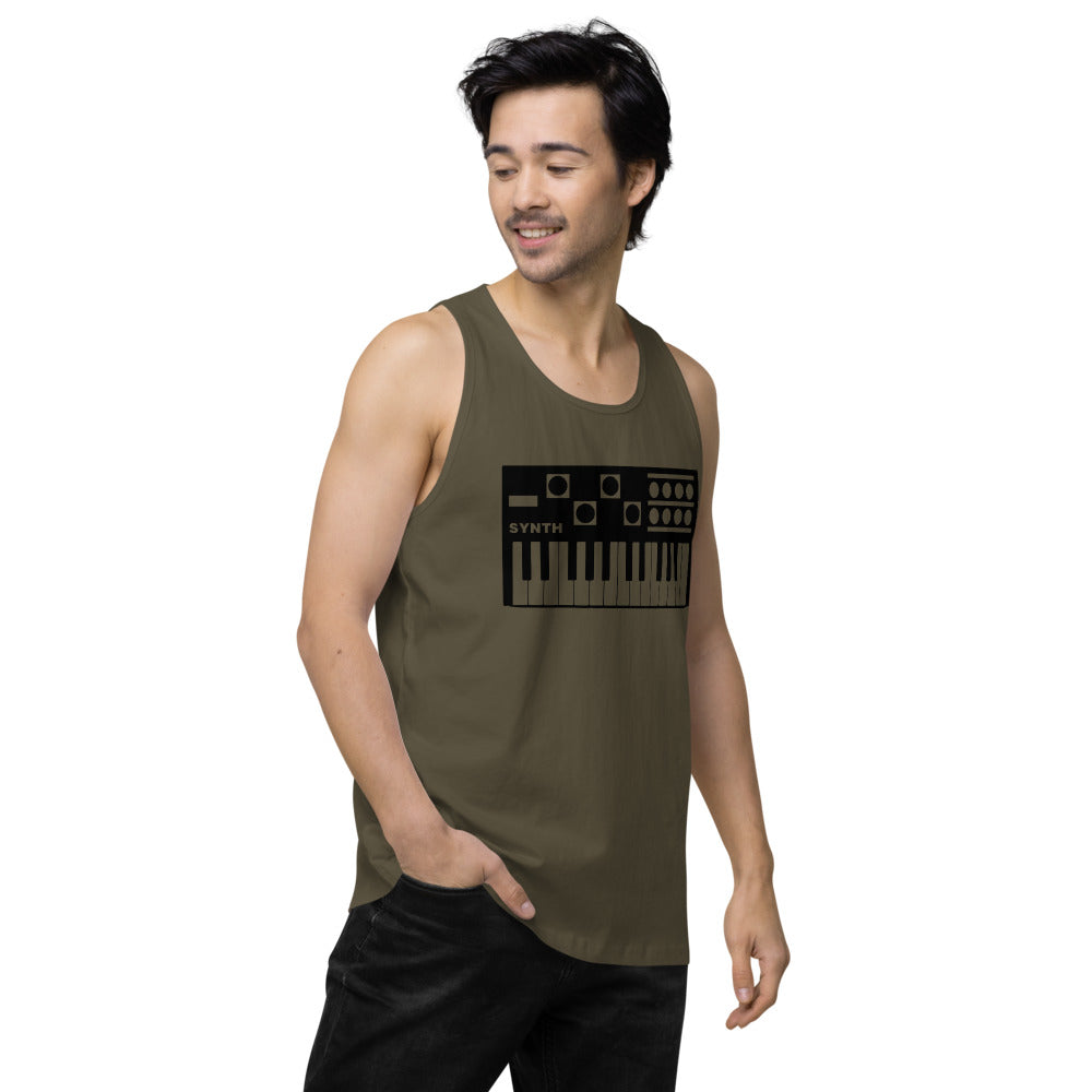 Gym Synth Men’s premium tank top