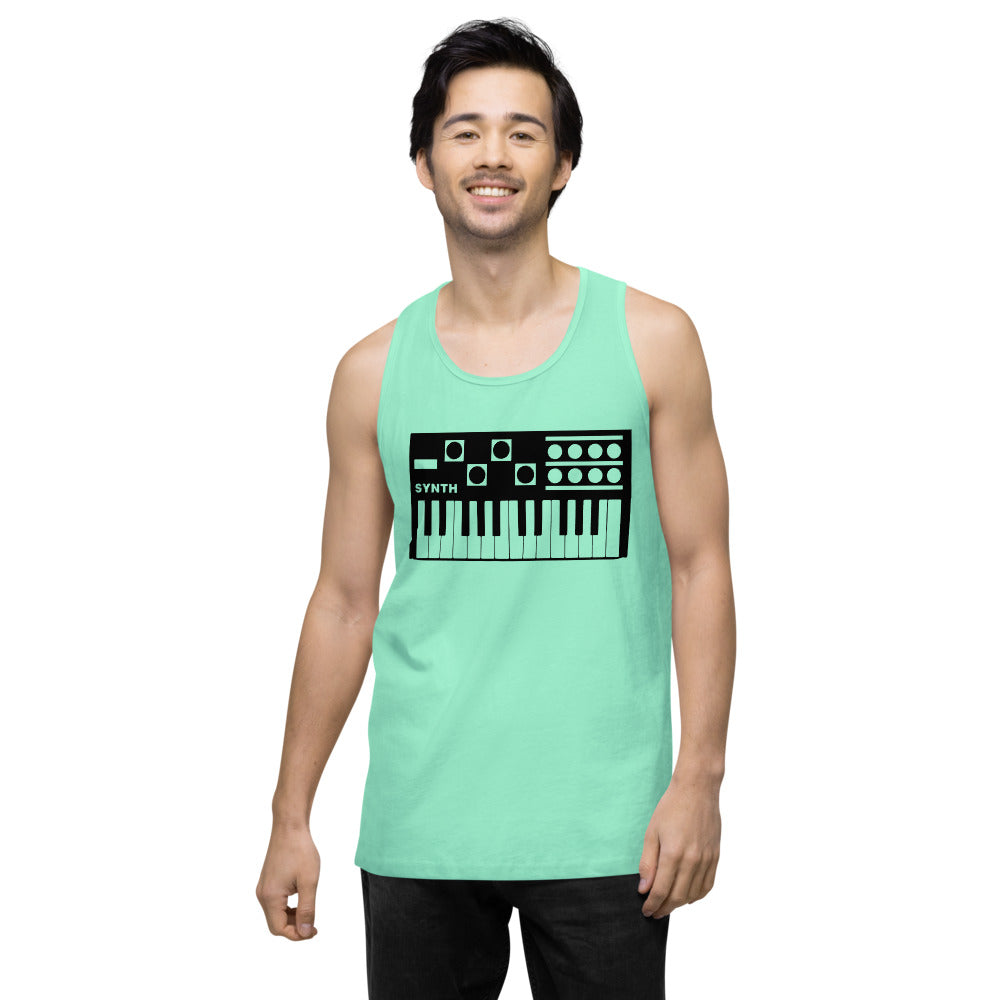 Gym Synth Men’s premium tank top