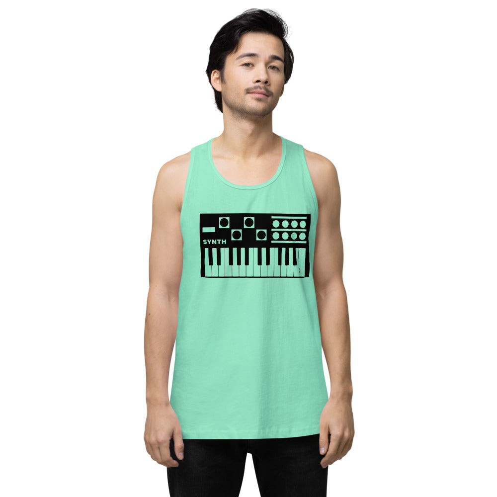 Gym Synth Men’s premium tank top