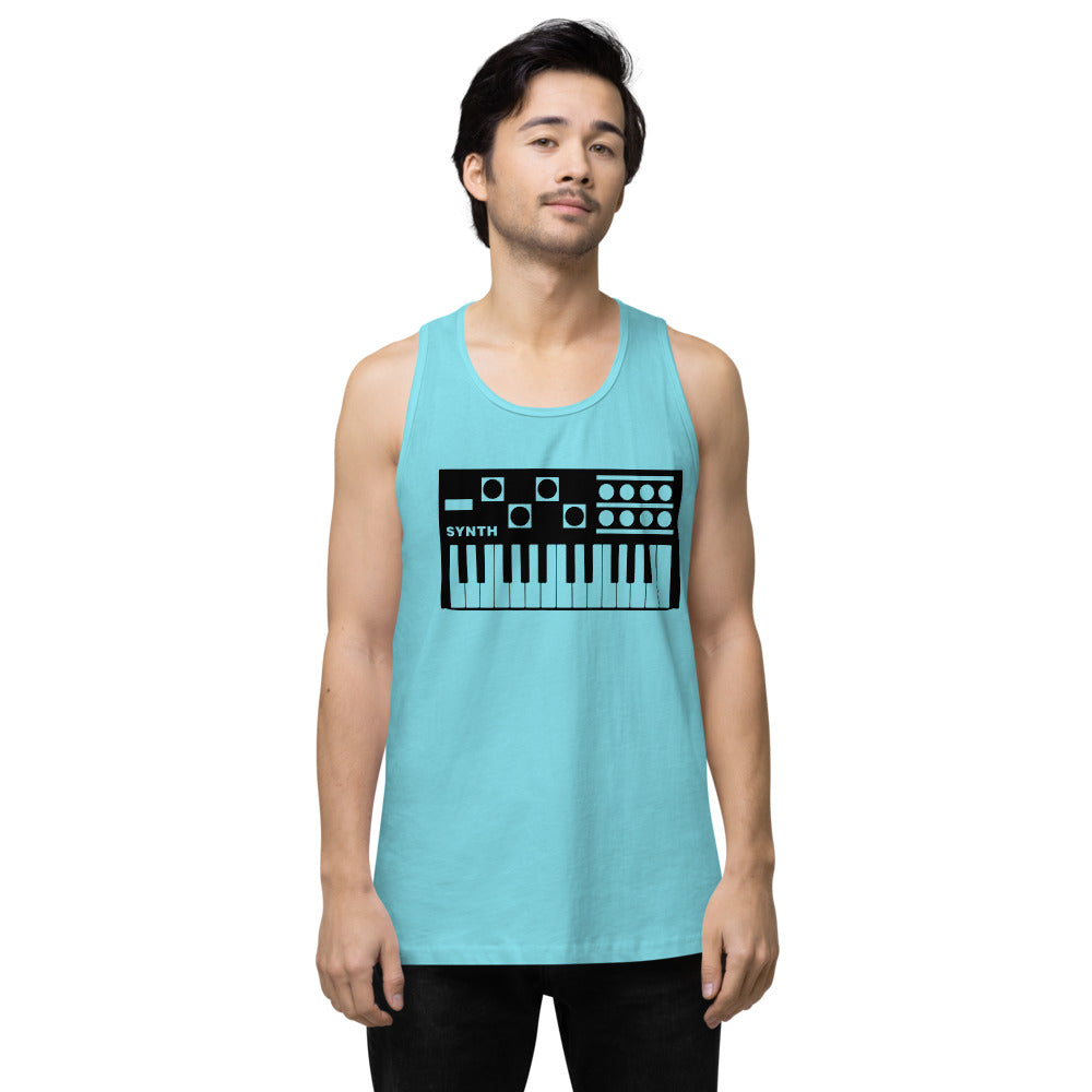 Gym Synth Men’s premium tank top