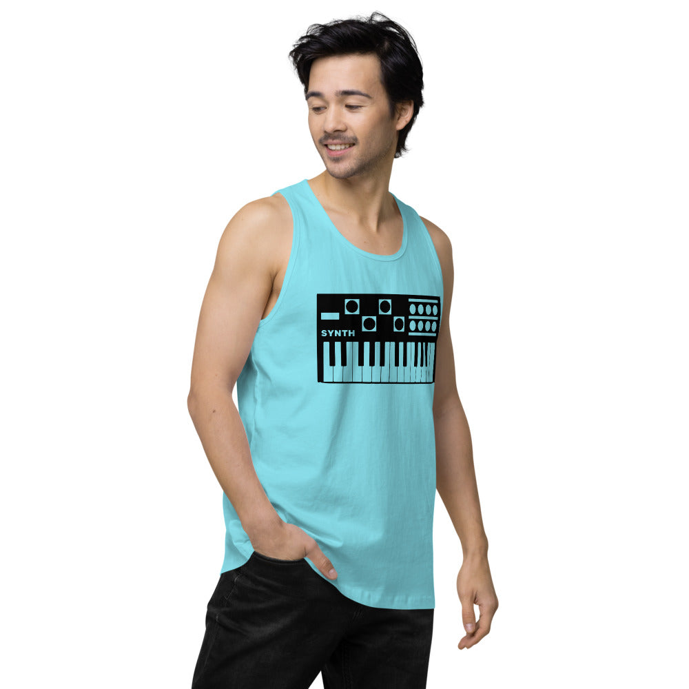 Gym Synth Men’s premium tank top