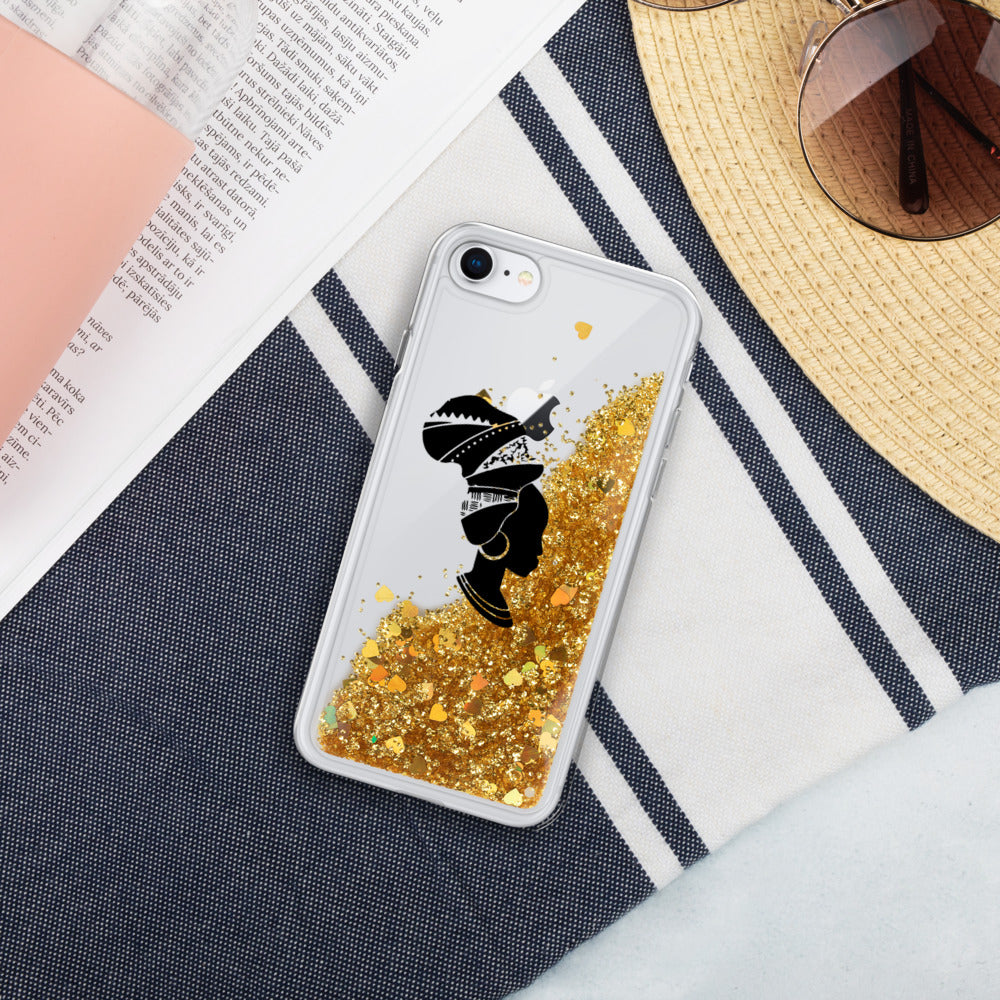 Queen Liquid Glitter Phone Case