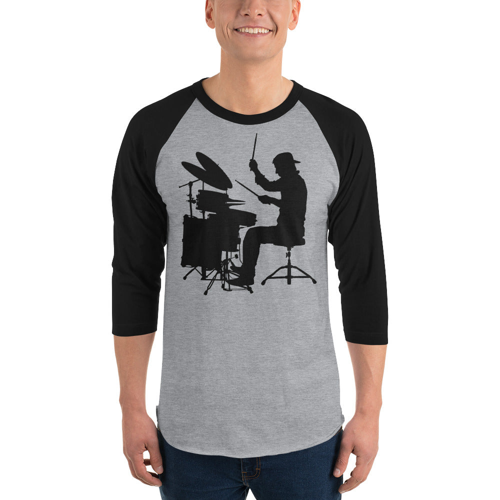 Drum Nerd 3/4 sleeve raglan shirt