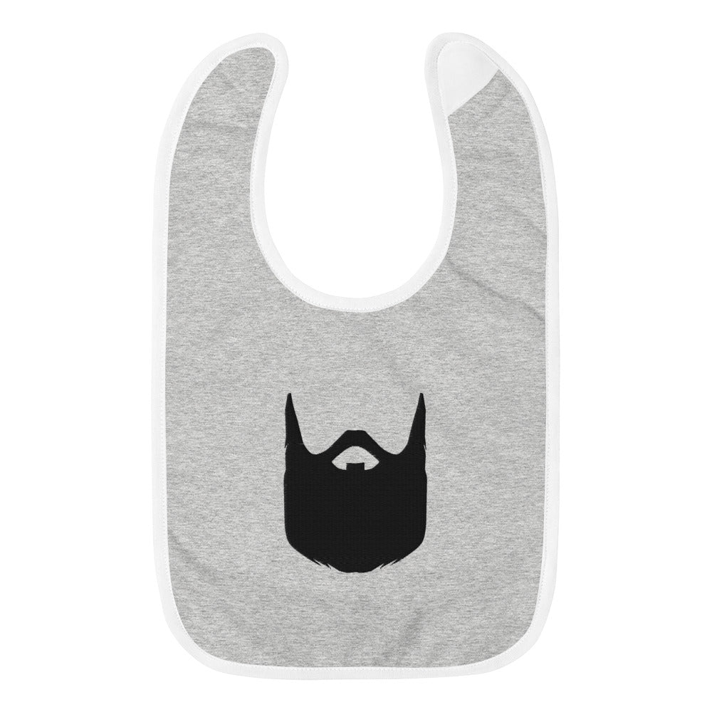 Beard King Embroidered Baby Bib
