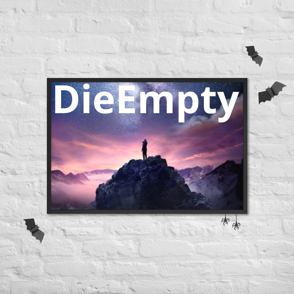 Die Empty Framed poster