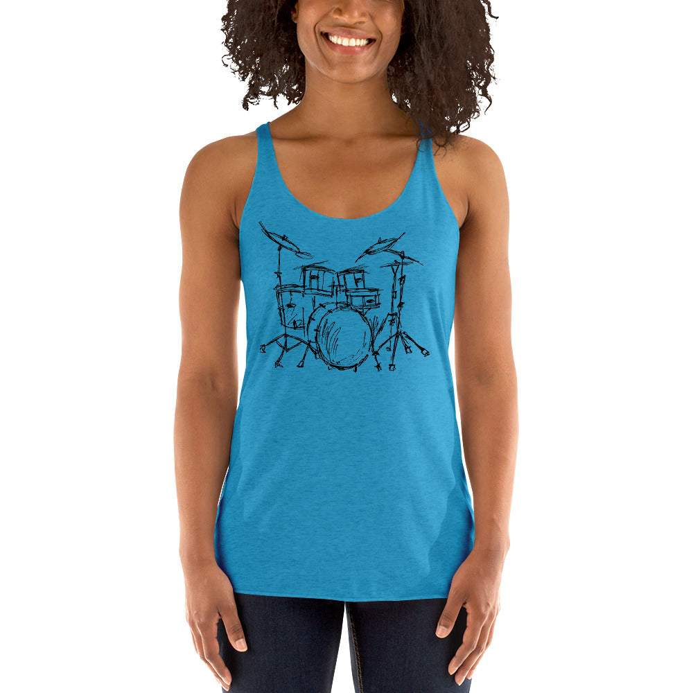 Summer Drummer Women's Racerback Tank