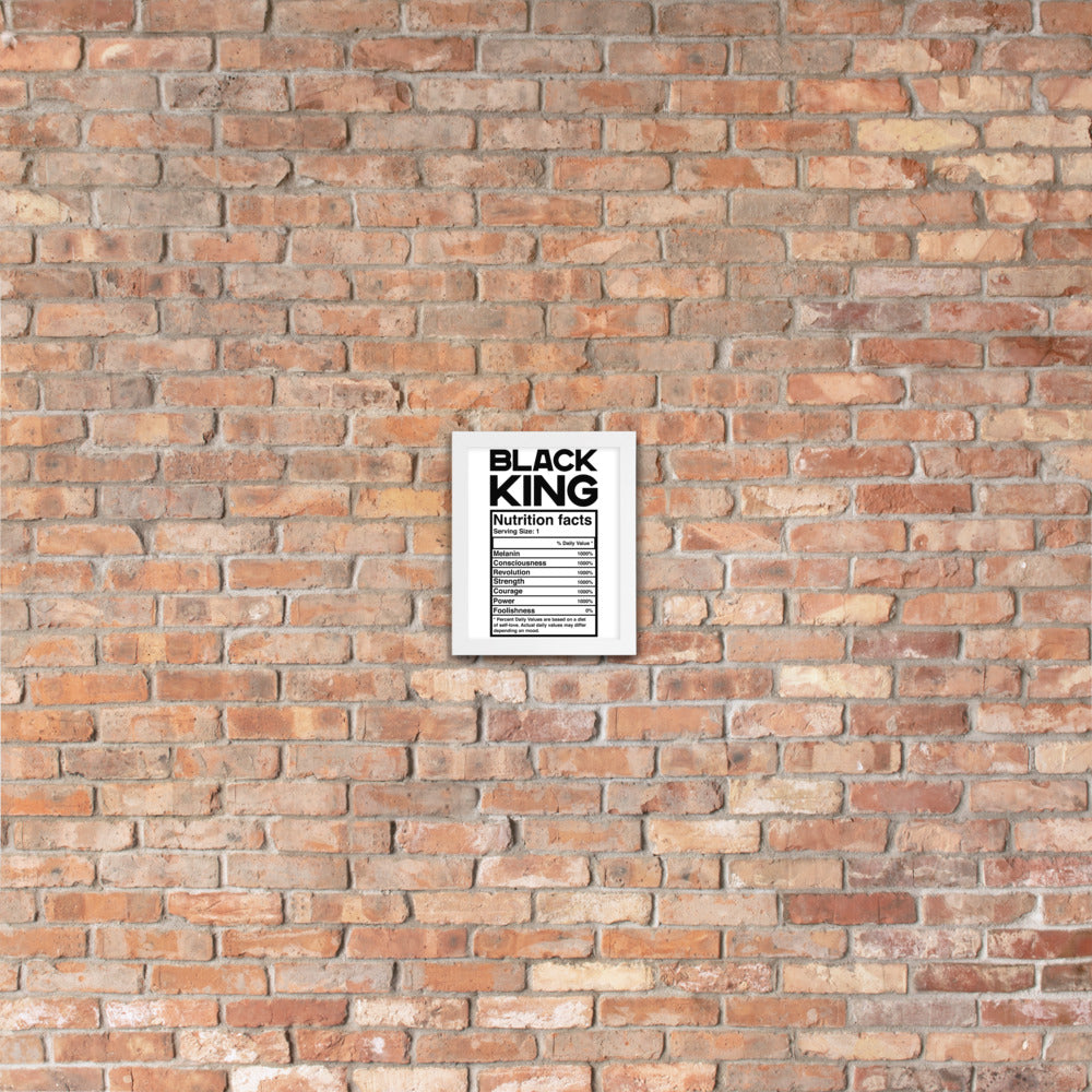 Black King Framed poster