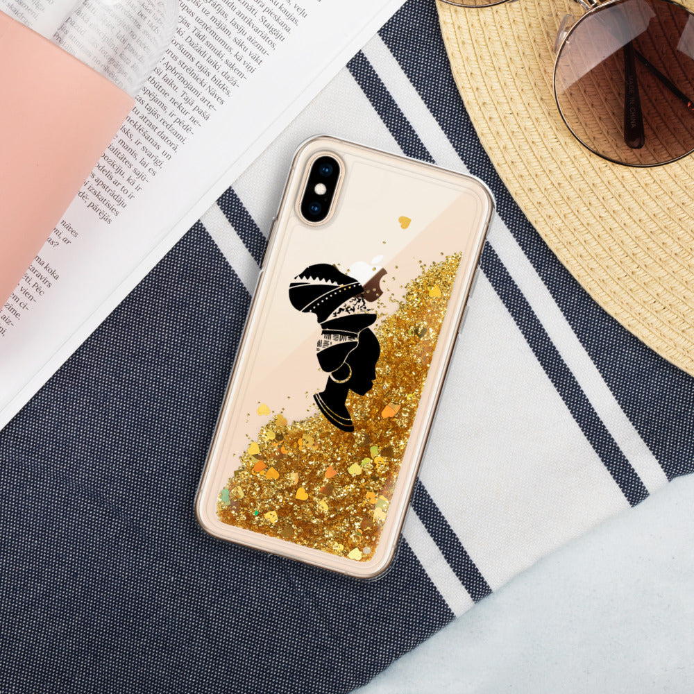 Queen Liquid Glitter Phone Case