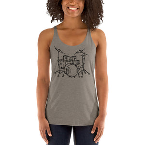 Summer Drummer Women's Racerback Tank