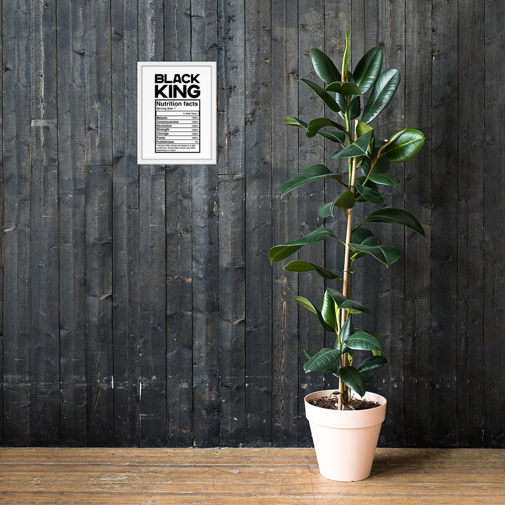 Black King Framed poster