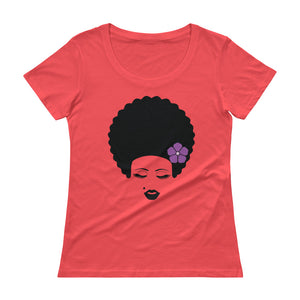 Afro Queen 2 Ladies' Scoopneck T-Shirt