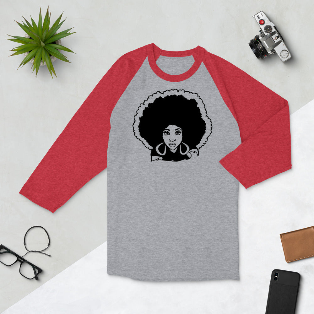 Queen X-Treem 3/4 sleeve raglan shirt