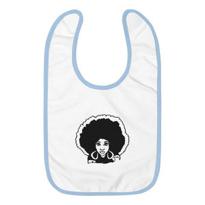 Princess Lauren Embroidered Baby Bib