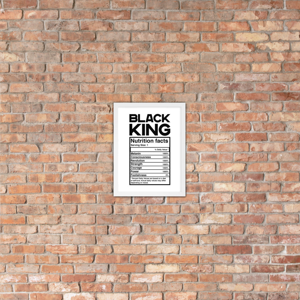 Black King Framed poster