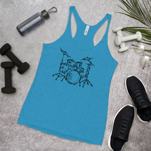 Summer Drummer Women's Racerback Tank