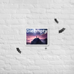 Die Empty Framed poster