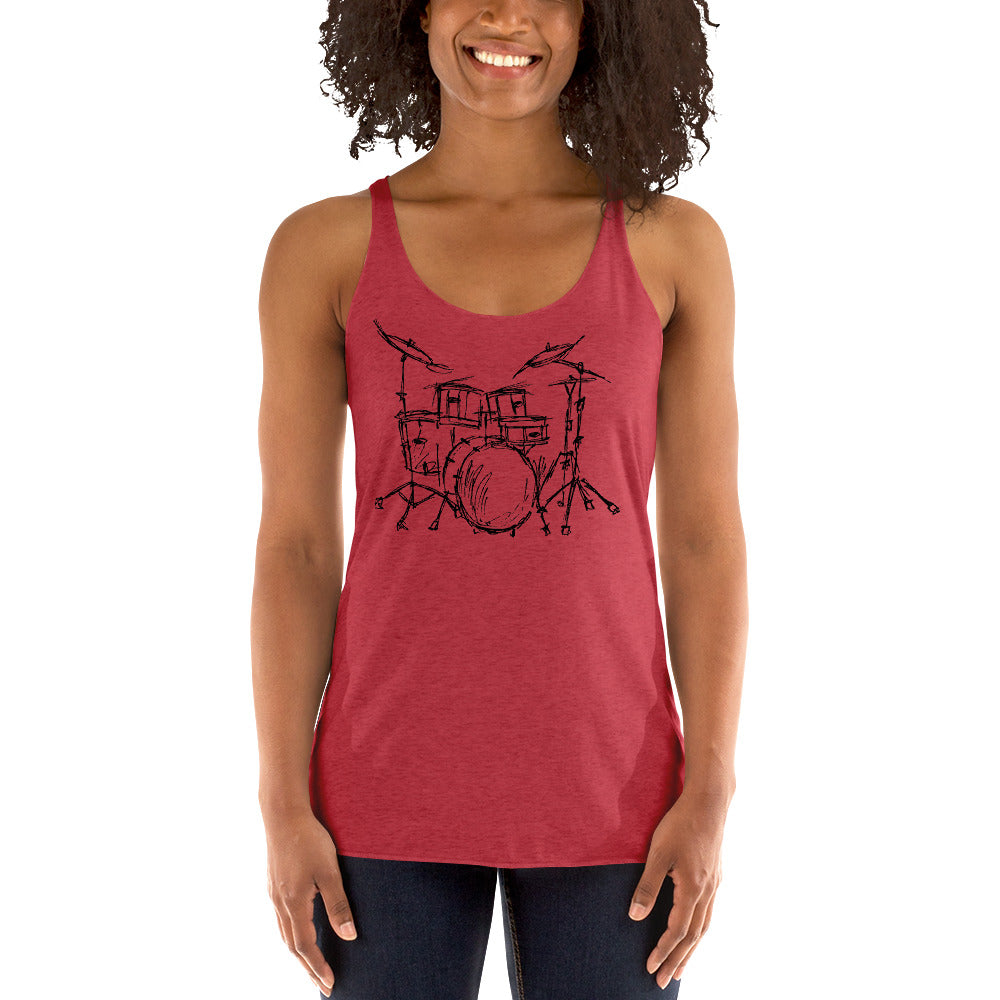 Summer Drummer Women's Racerback Tank