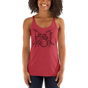 Summer Drummer Women's Racerback Tank