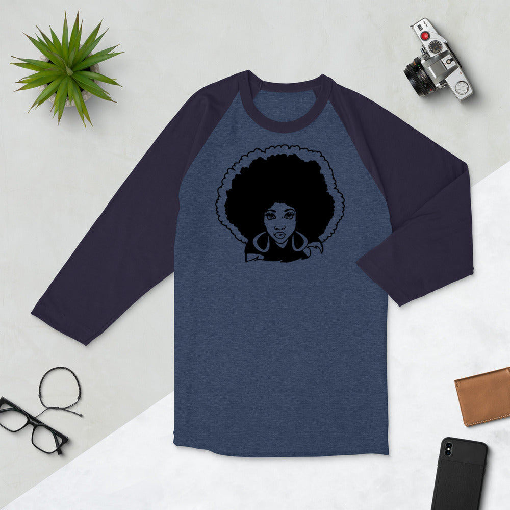 Queen X-Treem 3/4 sleeve raglan shirt