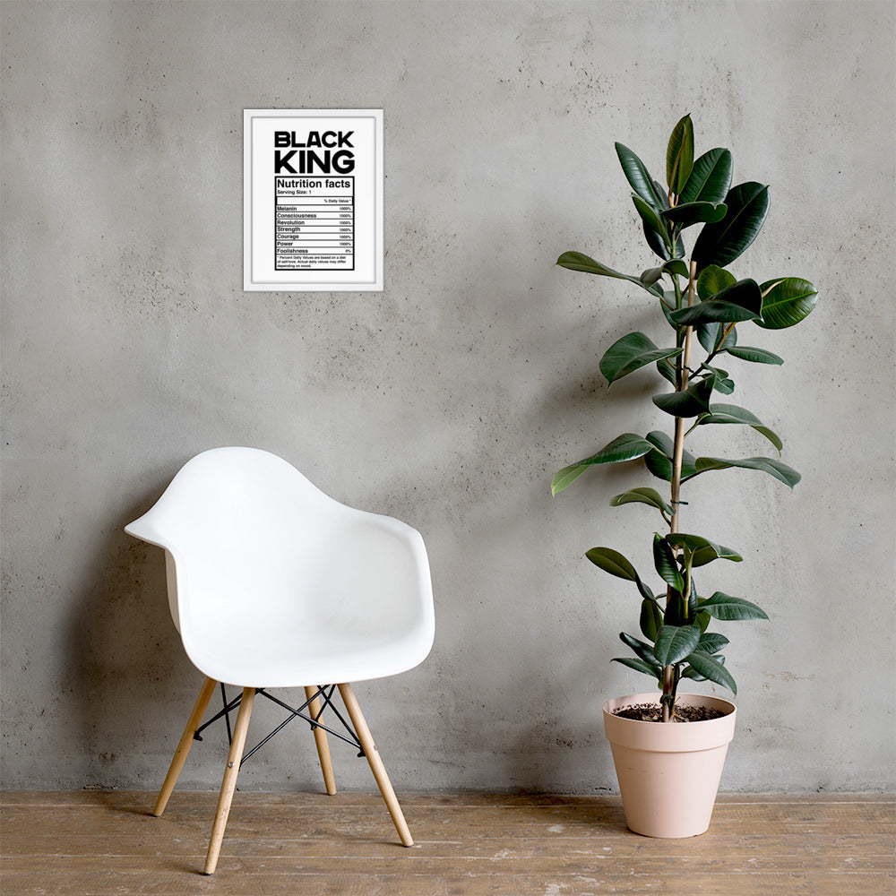 Black King Framed poster