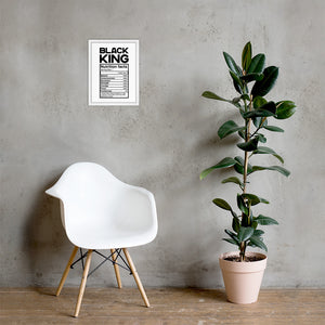 Black King Framed poster