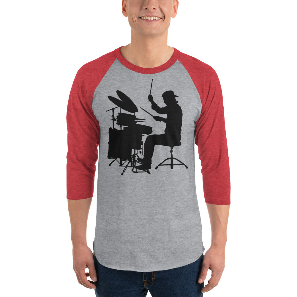 Drum Nerd 3/4 sleeve raglan shirt