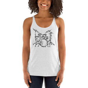 Summer Drummer Women's Racerback Tank