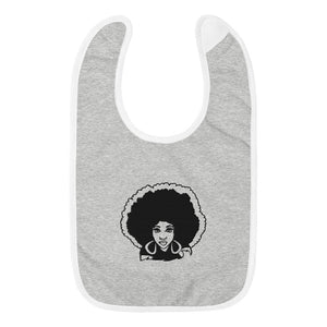 Princess Lauren Embroidered Baby Bib