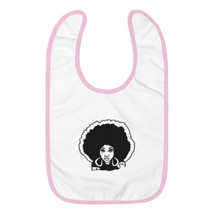 Princess Lauren Embroidered Baby Bib