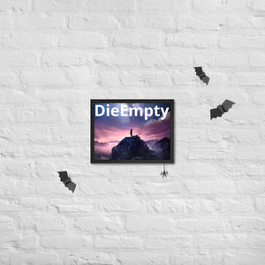 Die Empty Framed poster