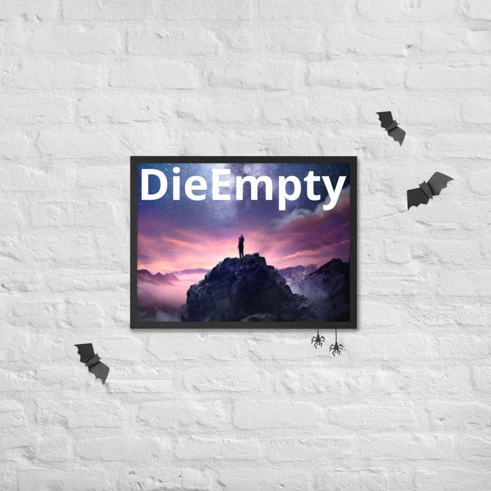 Die Empty Framed poster