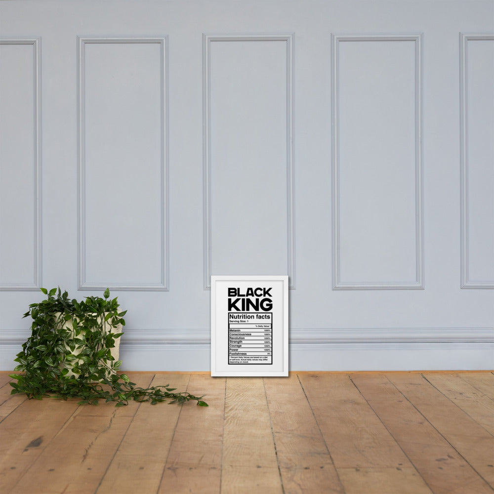 Black King Framed poster