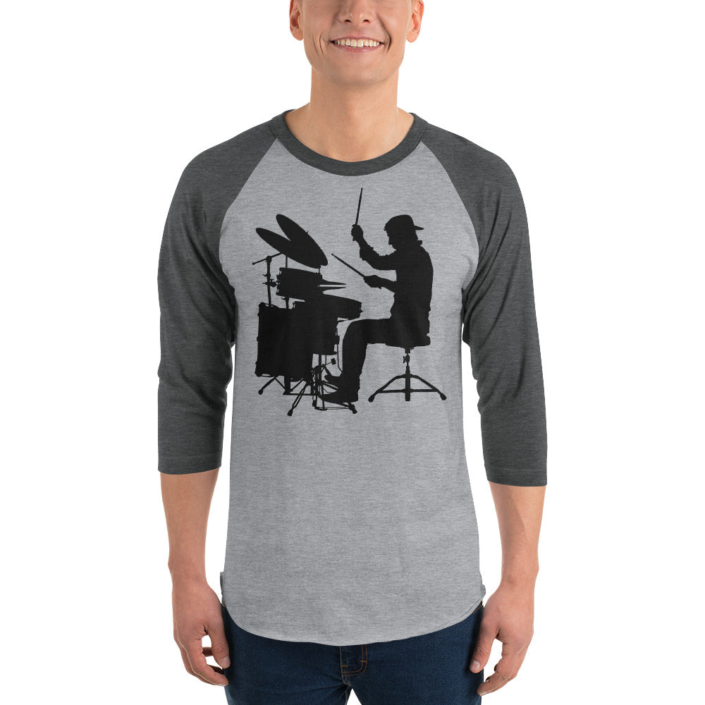 Drum Nerd 3/4 sleeve raglan shirt