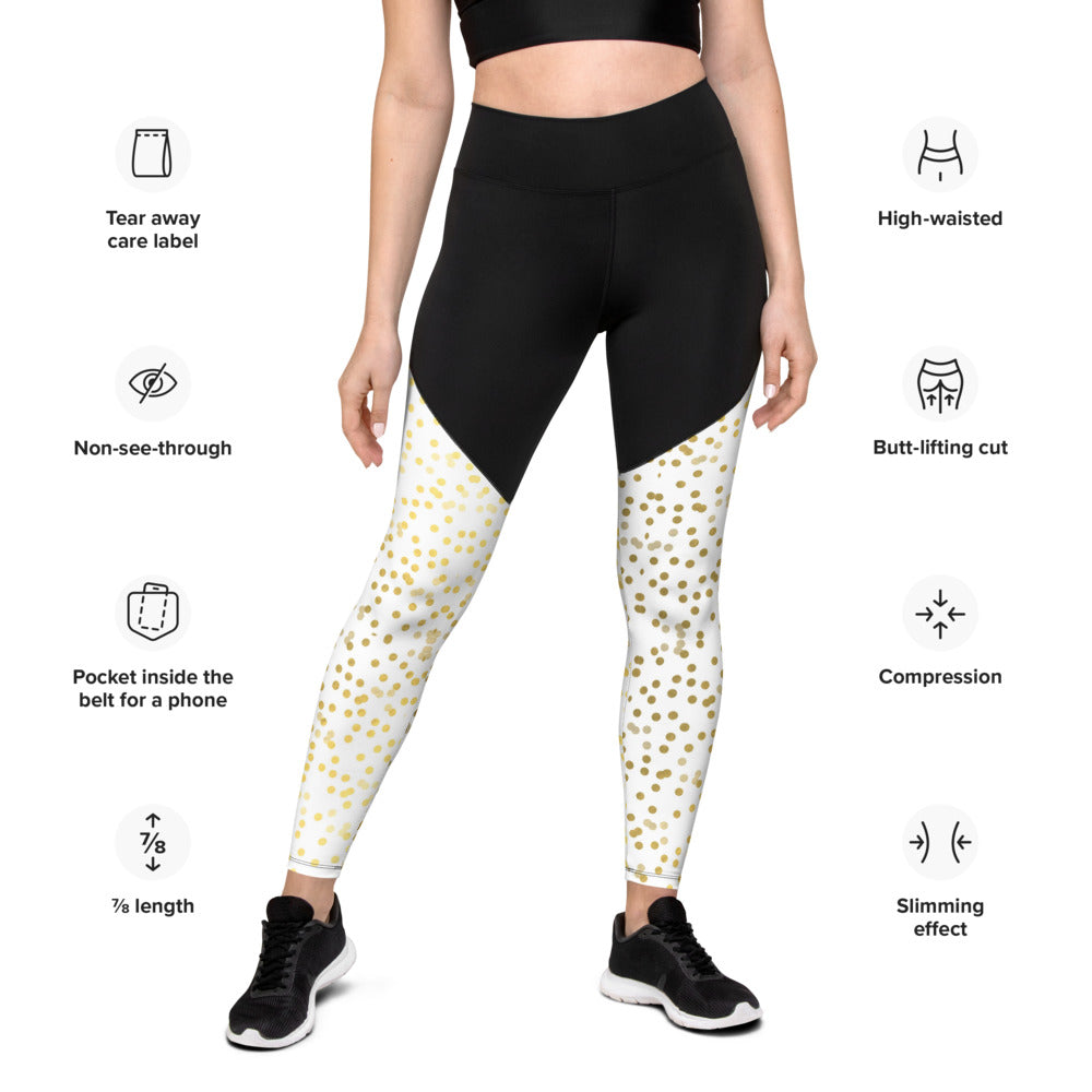 Princess Lauren Zilla Dots Stardust Sports Leggings