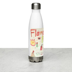 Flames on Fire Stainless Steel Water Bottle