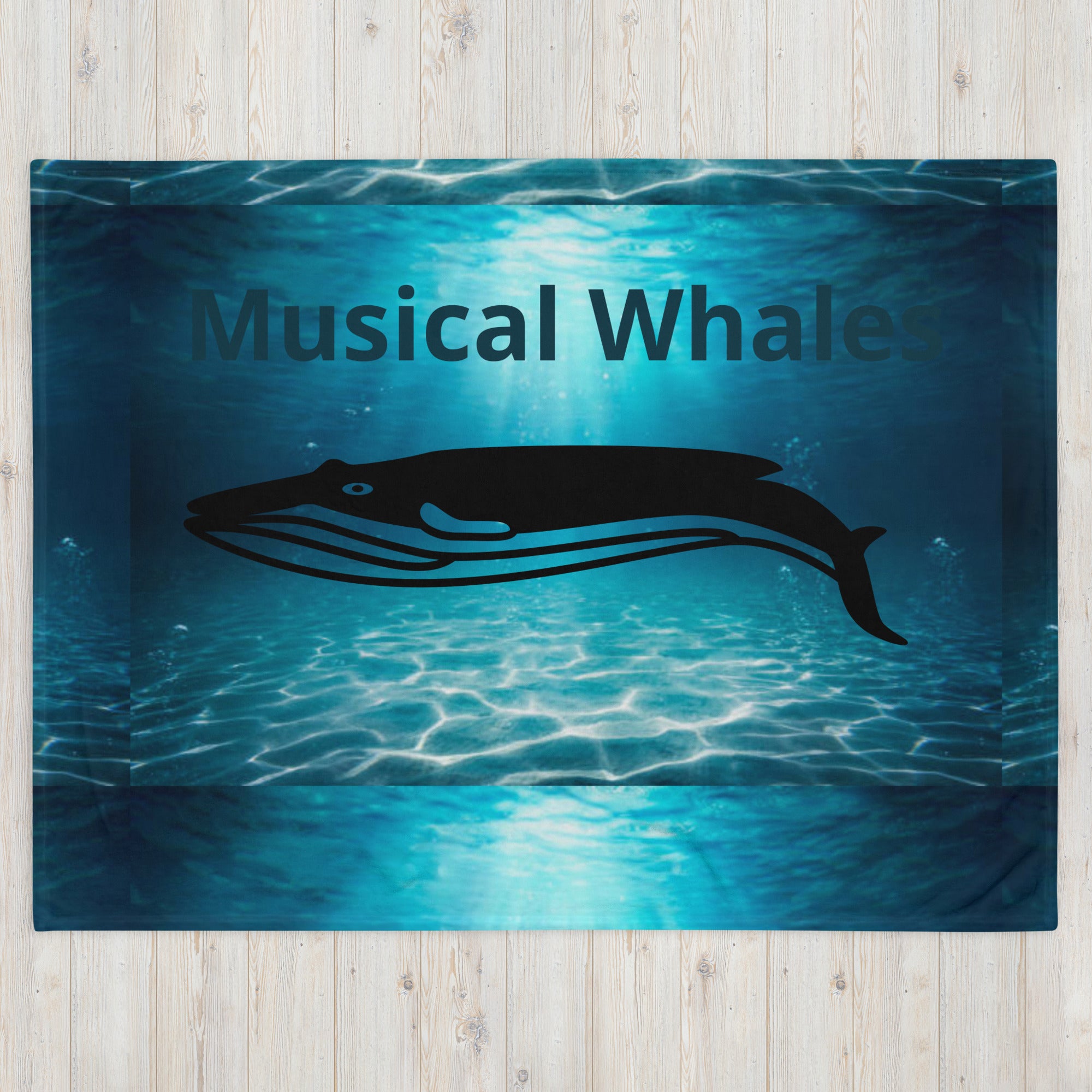 HF Musical Whales Throw Blanket