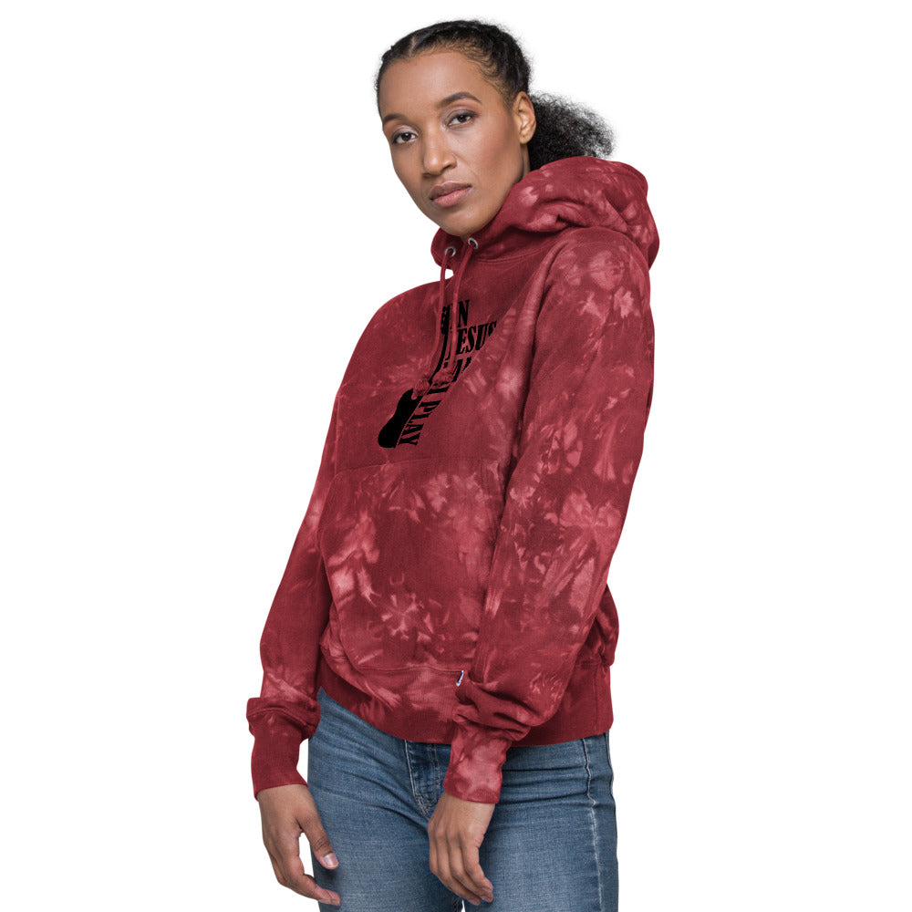 PL Bass Jesus Champion tie-dye hoodie