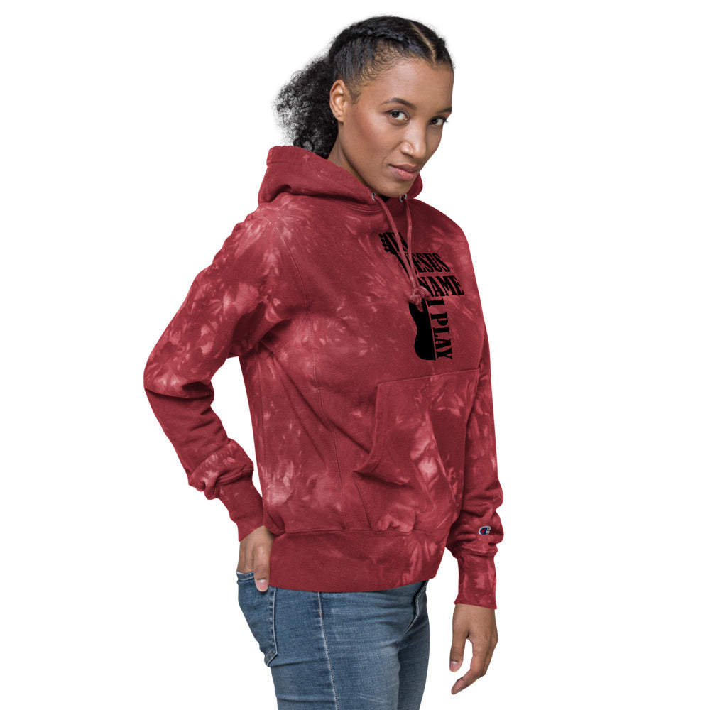 PL Bass Jesus Champion tie-dye hoodie