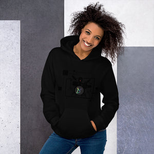 Zilla Drum Queen Unisex Hoodie